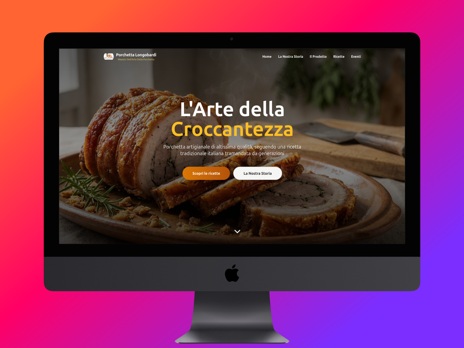 Food Showcase Web App Preview